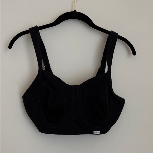 Natori BLACK cotton underwire sports bra 34DD. - Picture 2 of 16